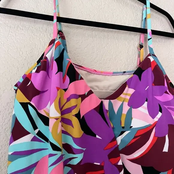 Magicsuit Women's Palm Springs Multi Alex Underwire Bra Tankini Top Multi 16 - Picture 4 of 9